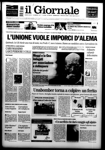 Il giornale : quotidiano del mattino